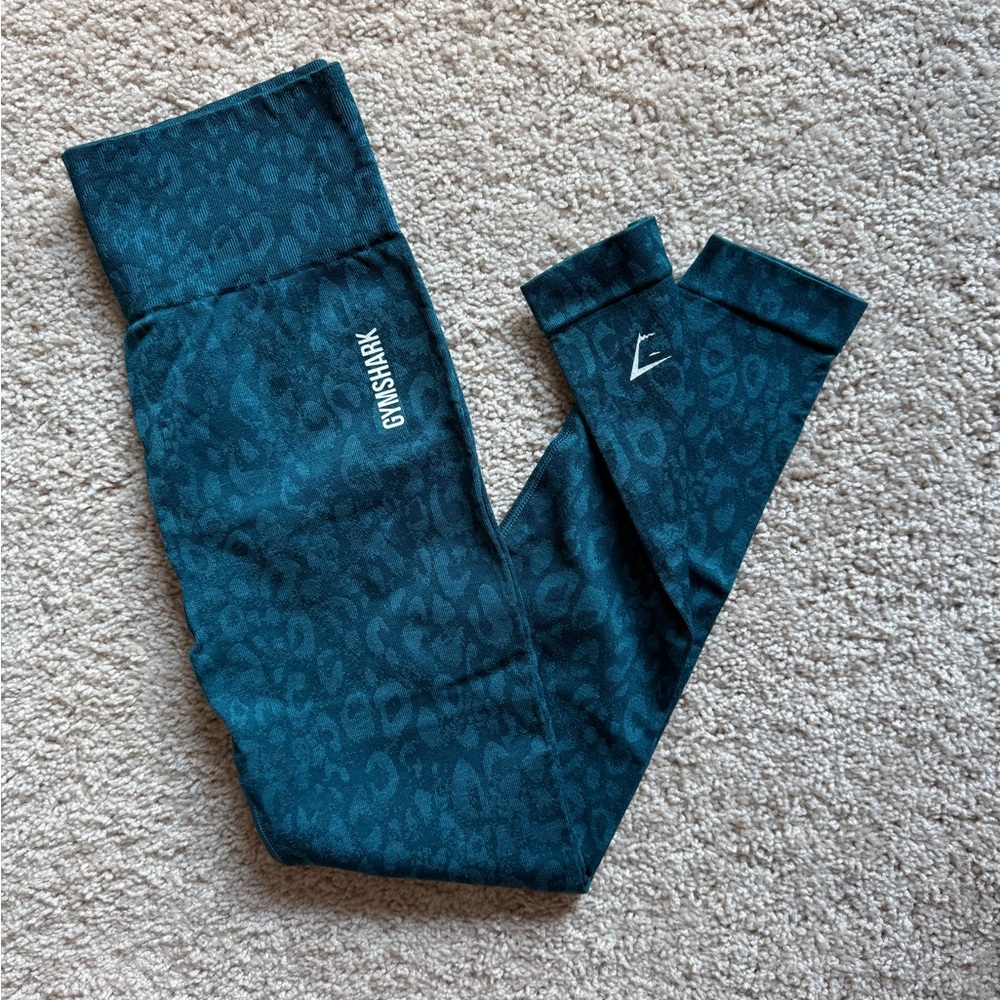 Gymshark Blue cheetah print  Leggings